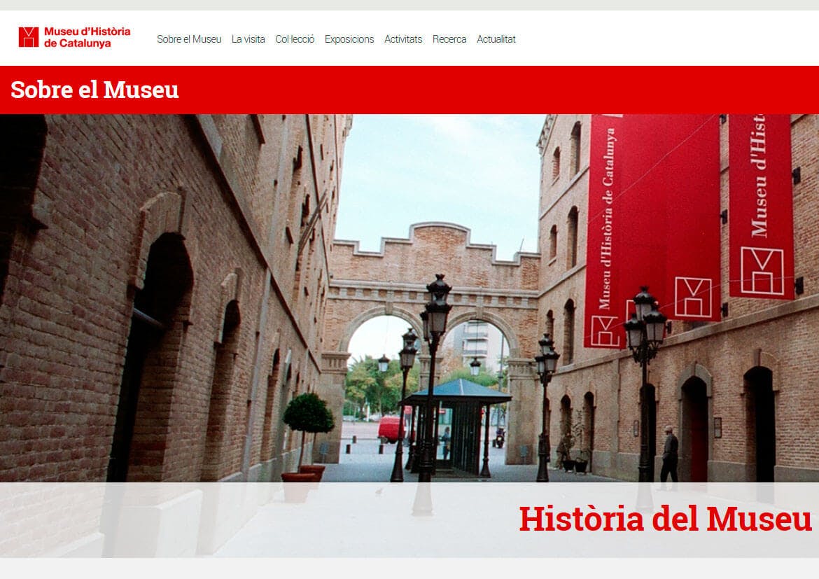 Nueva web del  Museu d'Història de Catalunya